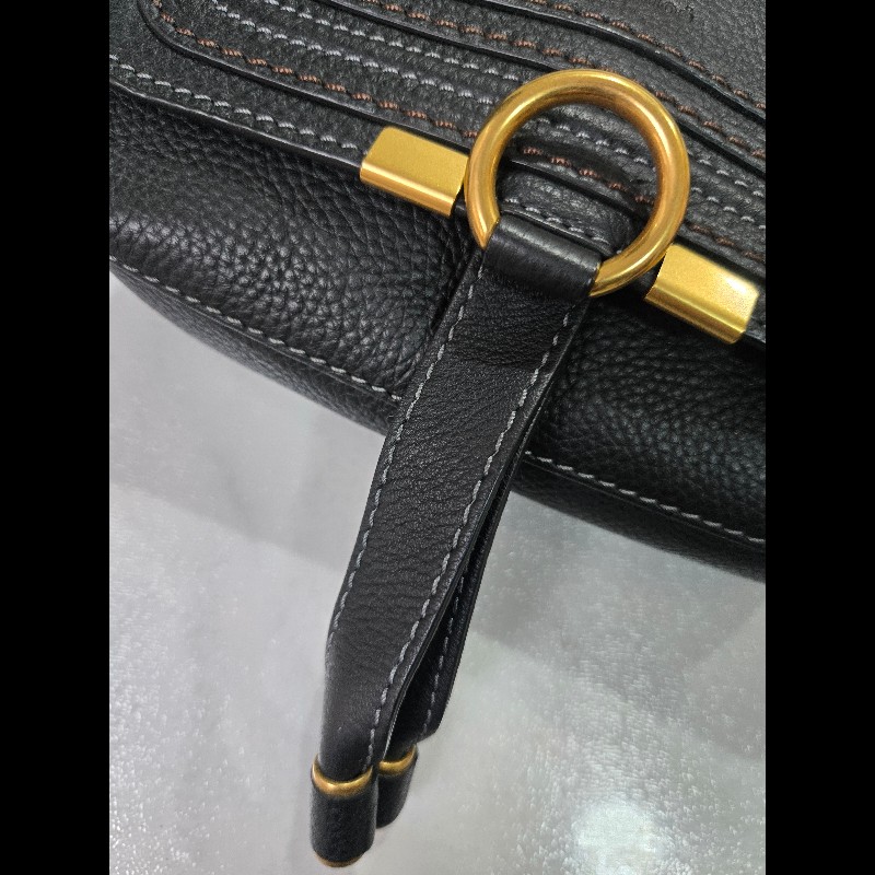 CHLOE Marcie 荔枝紋小牛皮肩背包/腰包-12