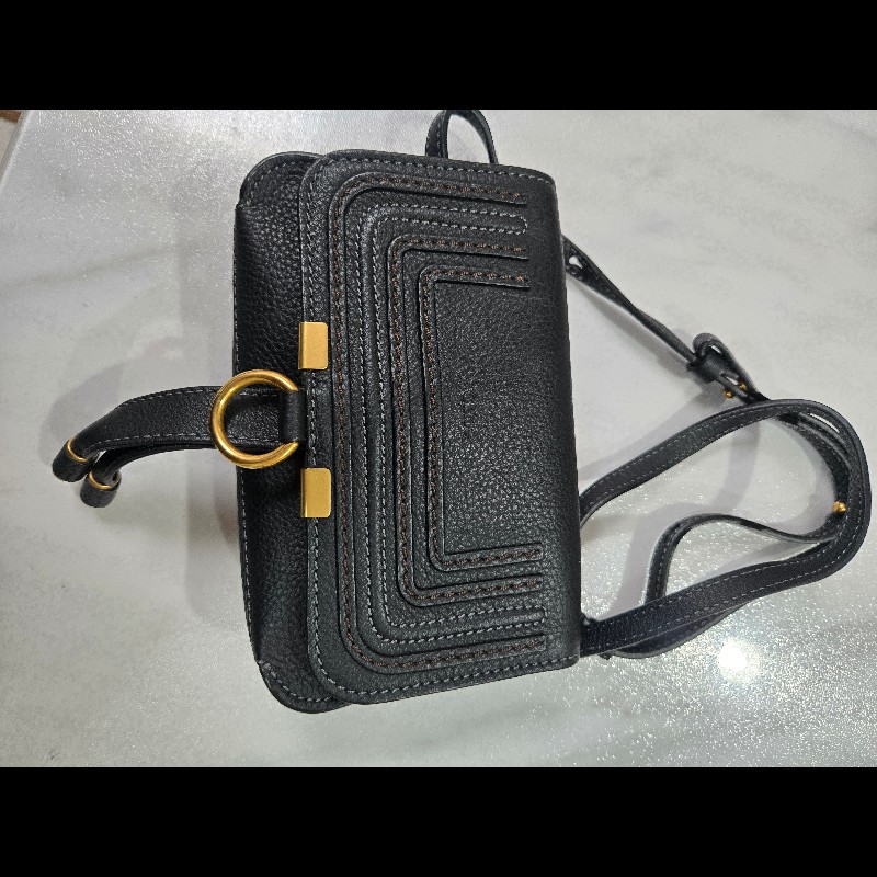 CHLOE Marcie 荔枝紋小牛皮肩背包/腰包-14