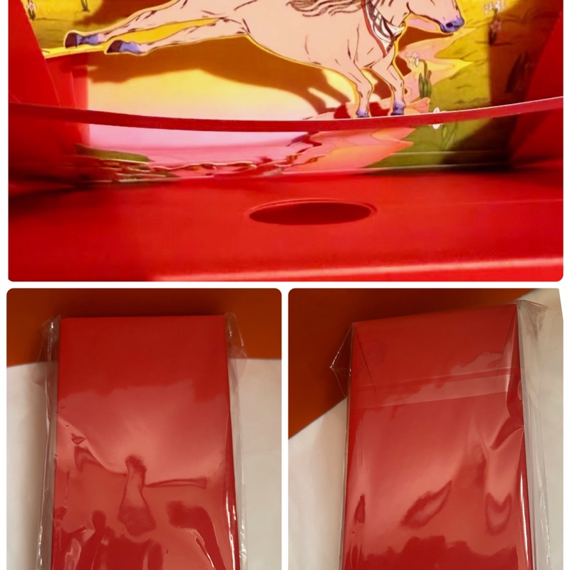 Hermes26馬年立體紅包袋👩🏻‍🦰稀少（別有洞天、馬到成功）打破歷年常規：1包厚6.5cm ；非常重工、精美《第一名👍》-0