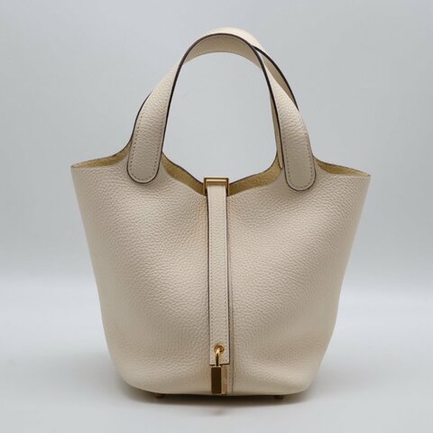HERMES Picotin 18 - 奶油白金 Z