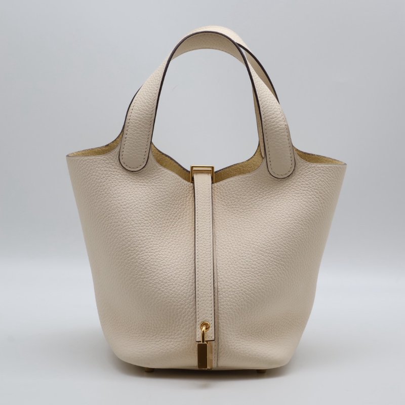HERMES Picotin 18 - 奶油白金 Z-0
