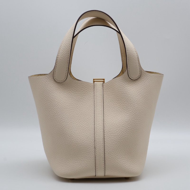 HERMES Picotin 18 - 奶油白金 Z-1