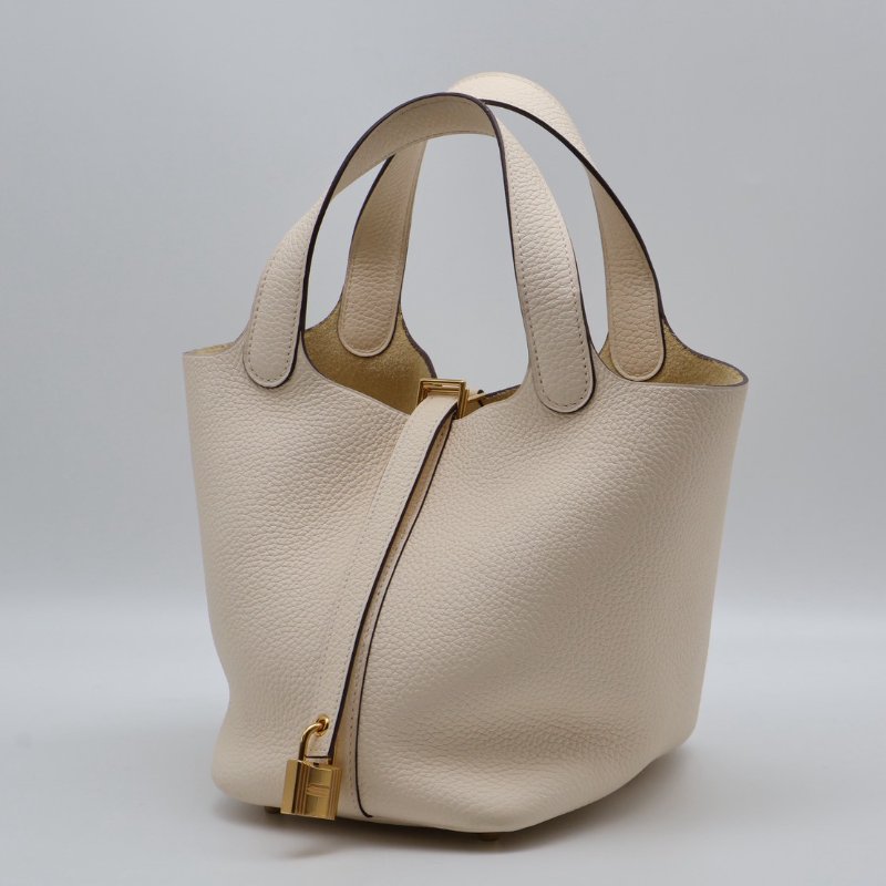 HERMES Picotin 18 - 奶油白金 Z-8
