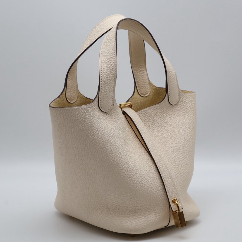 HERMES Picotin 18 - 奶油白金 Z-9