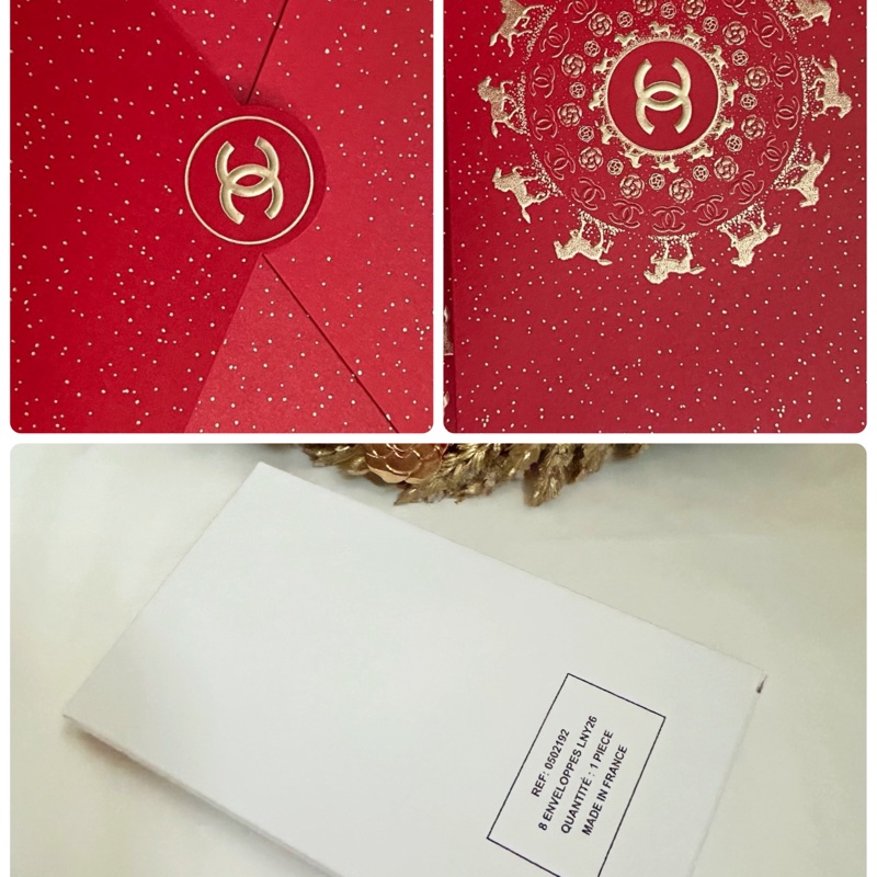 Chanel26紅包袋（👩🏻‍🦰法國製；紅金閃粉設計、看似簡單，其實㘣盤中藏巧妙⋯，每匹奔跑的馬姿式有不同！💕）-0
