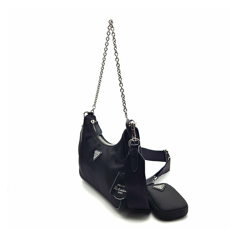【包稅】PRADA Re-Nylon Tessuto 鏈條肩帶單肩包-1