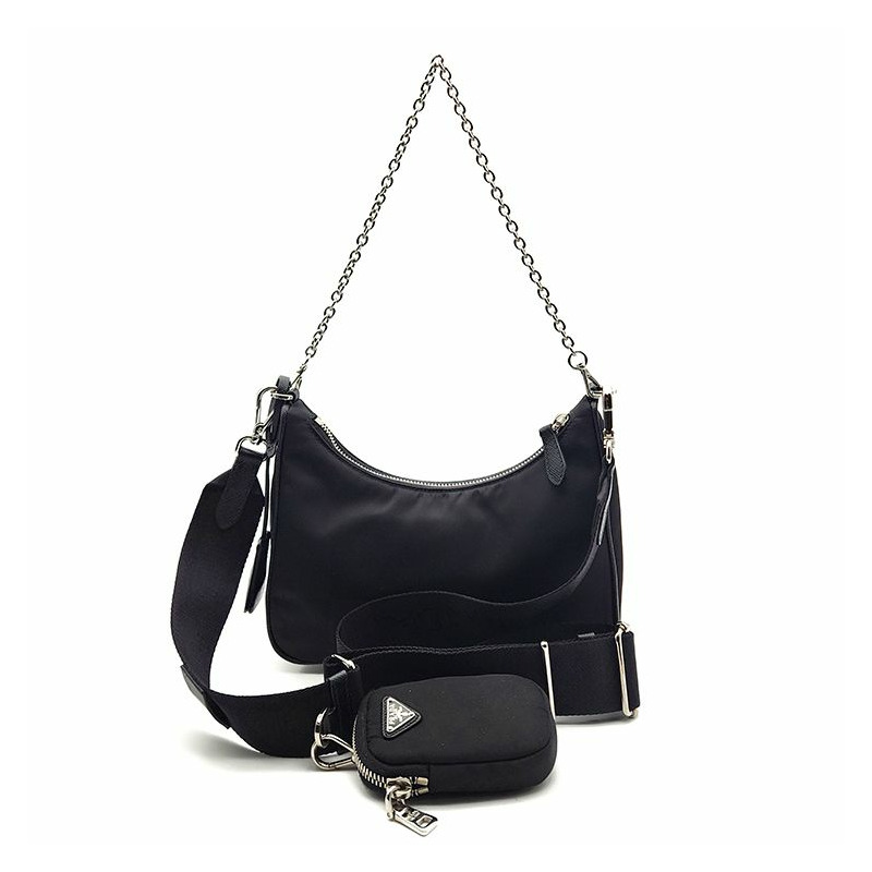 【包稅】PRADA Re-Nylon Tessuto 鏈條肩帶單肩包-2
