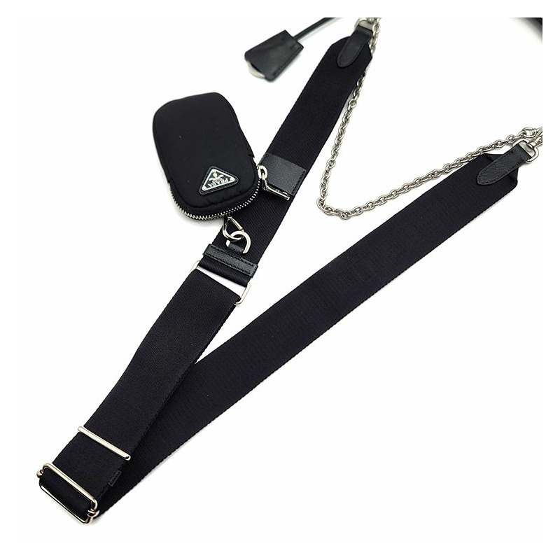 【包稅】PRADA Re-Nylon Tessuto 鏈條肩帶單肩包-4