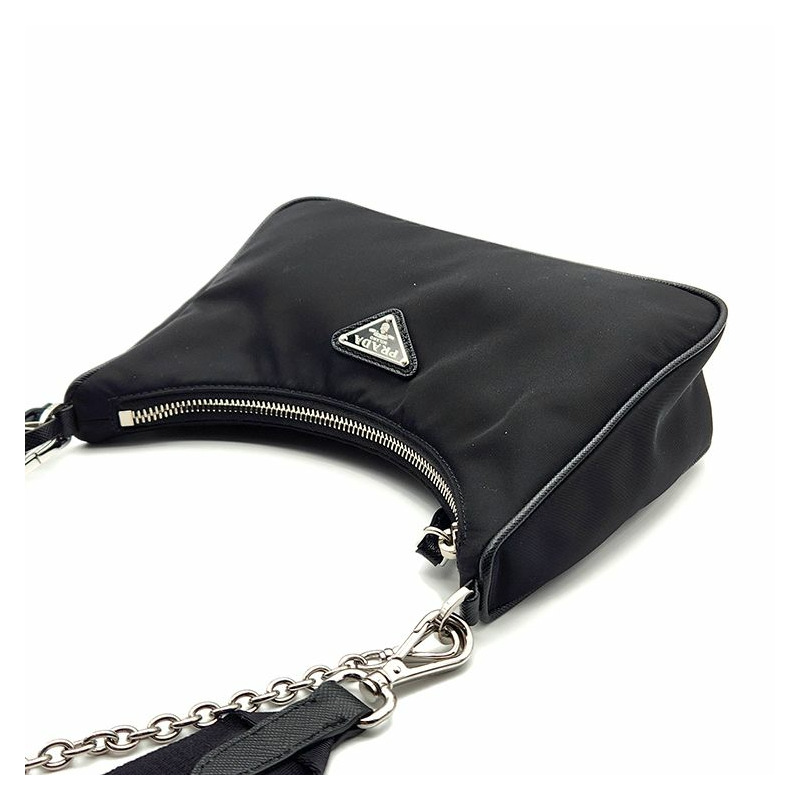 【包稅】PRADA Re-Nylon Tessuto 鏈條肩帶單肩包-5