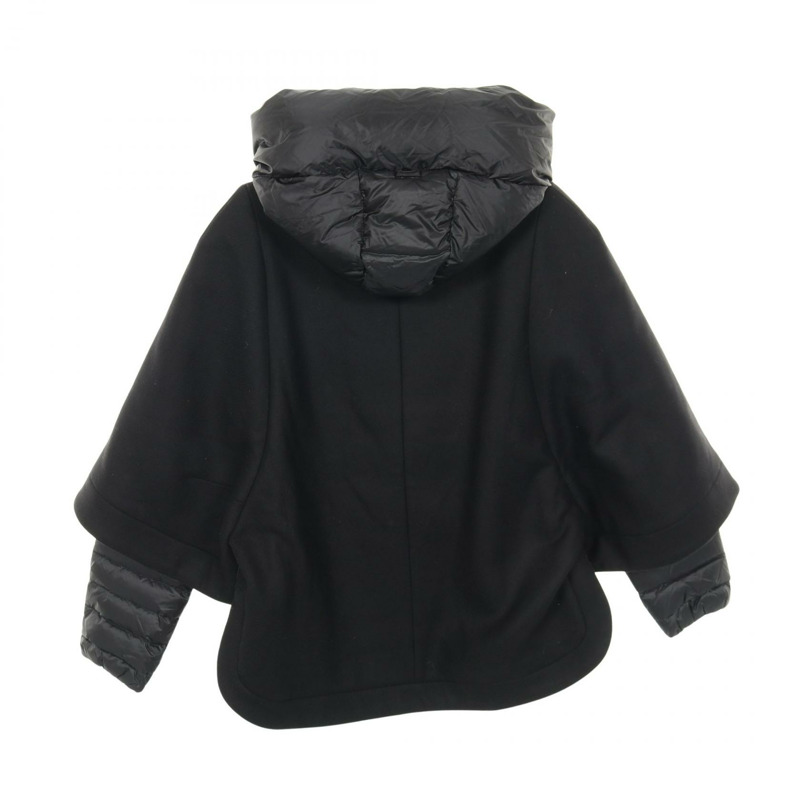 MONCLER EUDORE 披肩式外套 其他 羊毛 黑色 二手 女款-1