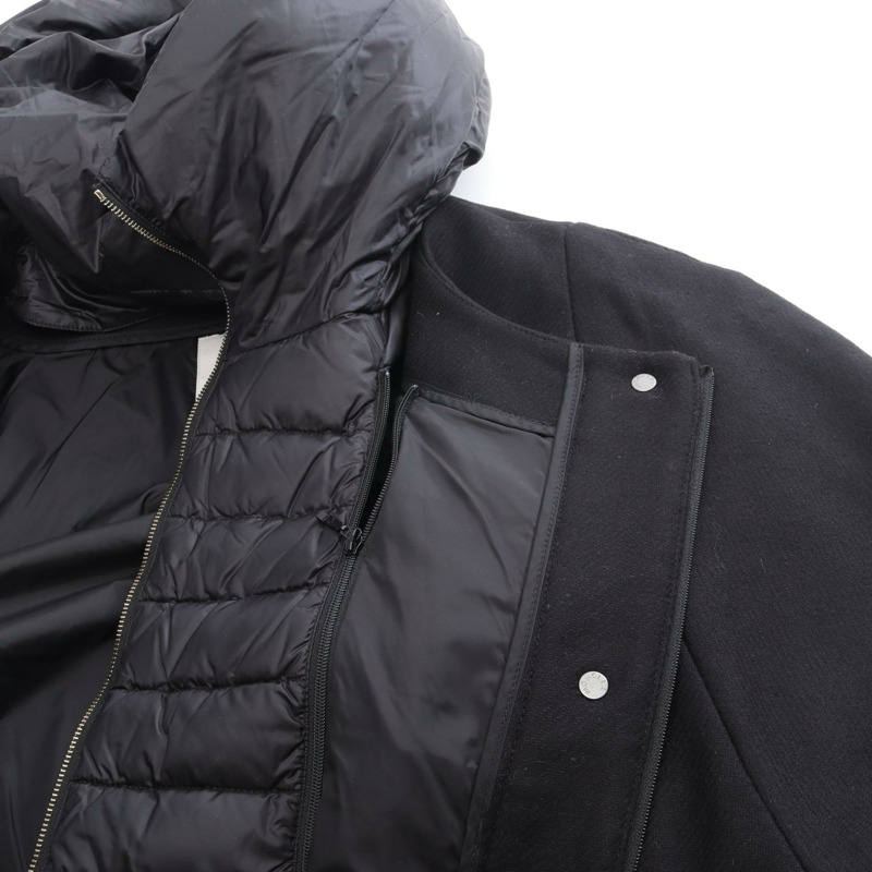 MONCLER EUDORE 披肩式外套 其他 羊毛 黑色 二手 女款-6