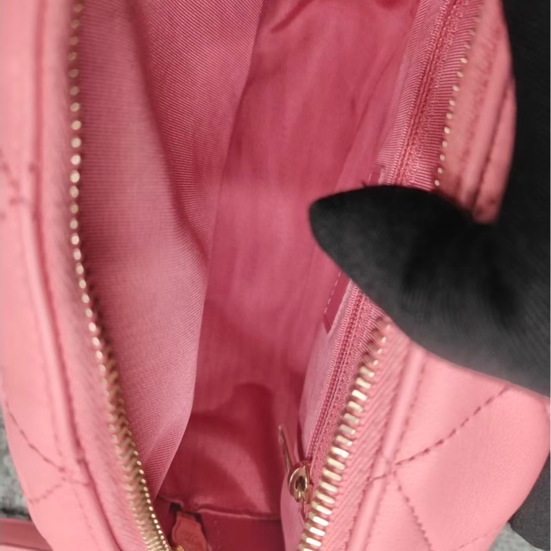 Chanel香奈兒粉色大雙C相機包 camera bag-10