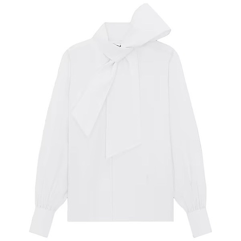 Saint Laurent white bow shirt 40 襯衫
