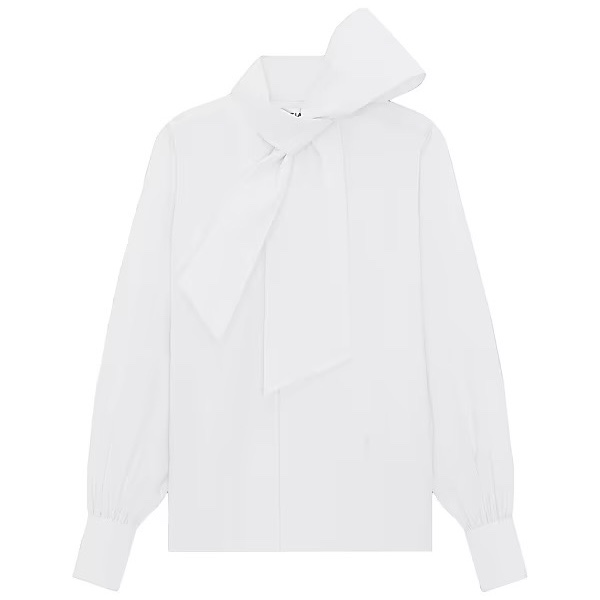 Saint Laurent white bow shirt 40 襯衫-0