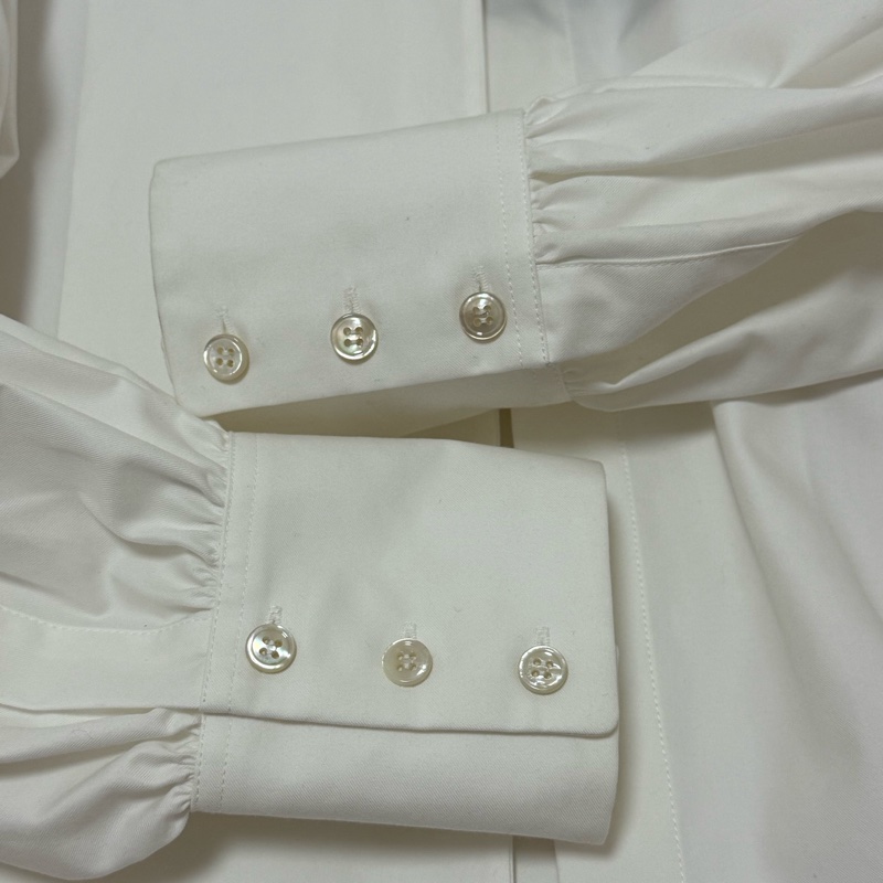 Saint Laurent white bow shirt 40 襯衫-4