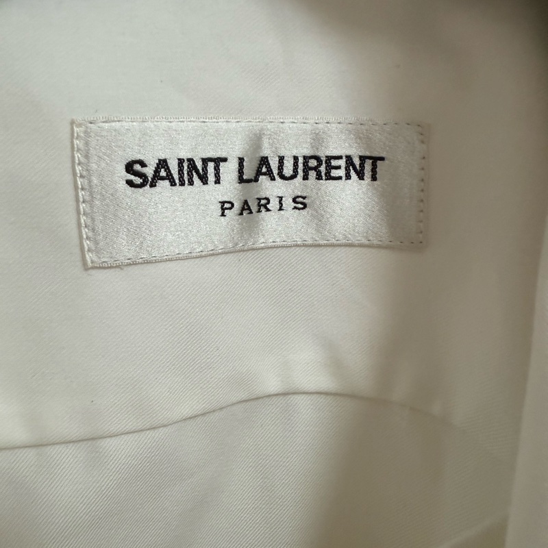 Saint Laurent white bow shirt 40 襯衫-5