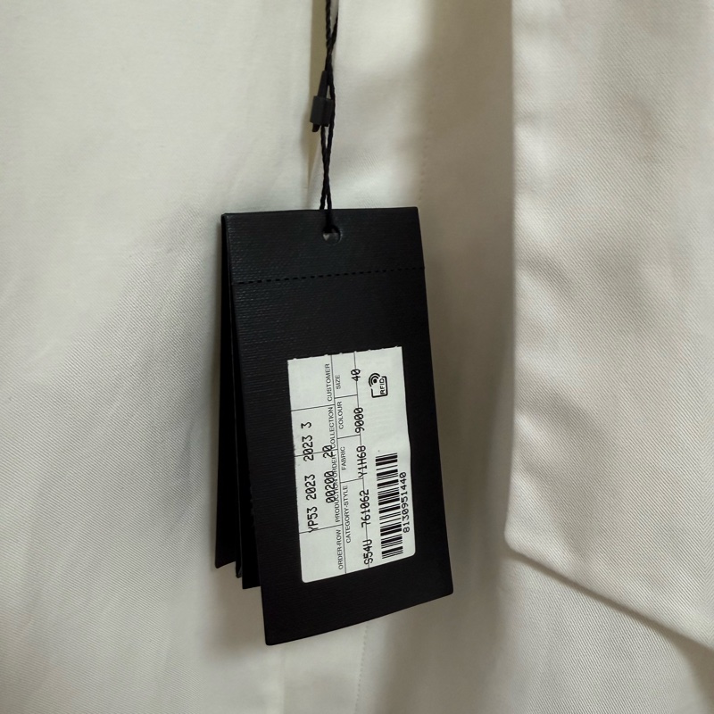 Saint Laurent white bow shirt 40 襯衫-6