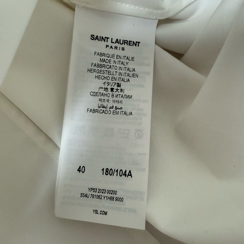 Saint Laurent white bow shirt 40 襯衫-7