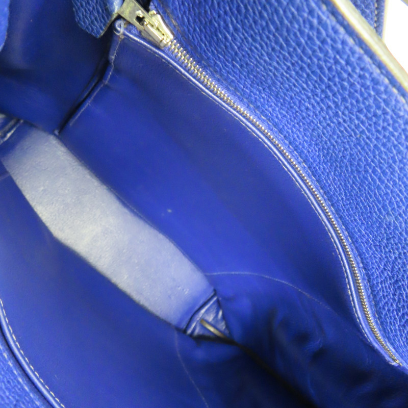 藍色 TOGO牛皮 SO KELLY 肩背包 口O刻 銀扣【HERMES 愛馬仕】-5