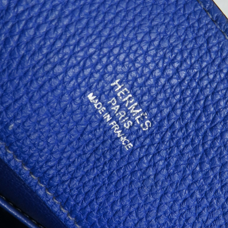 藍色 TOGO牛皮 SO KELLY 肩背包 口O刻 銀扣【HERMES 愛馬仕】-8