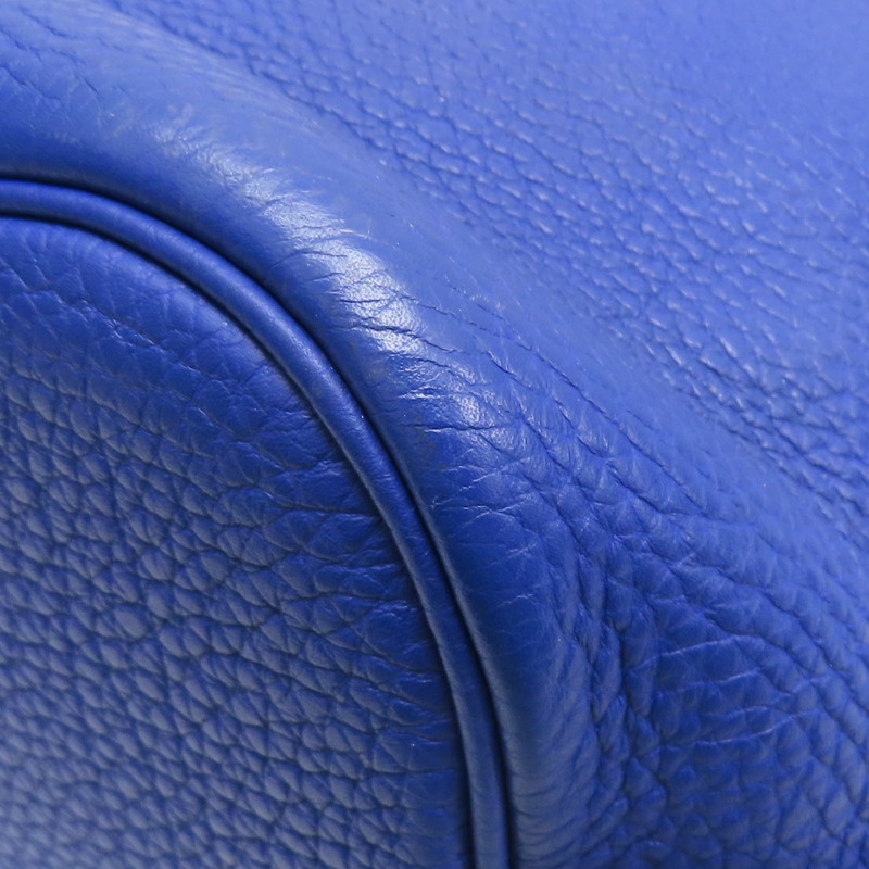 藍色 TOGO牛皮 SO KELLY 肩背包 口O刻 銀扣【HERMES 愛馬仕】-15