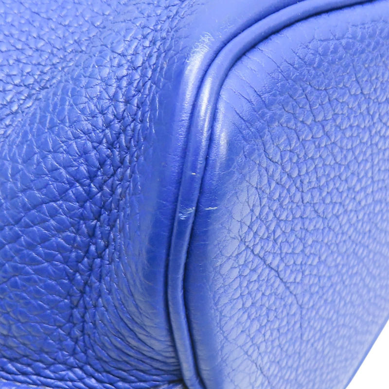 藍色 TOGO牛皮 SO KELLY 肩背包 口O刻 銀扣【HERMES 愛馬仕】-16