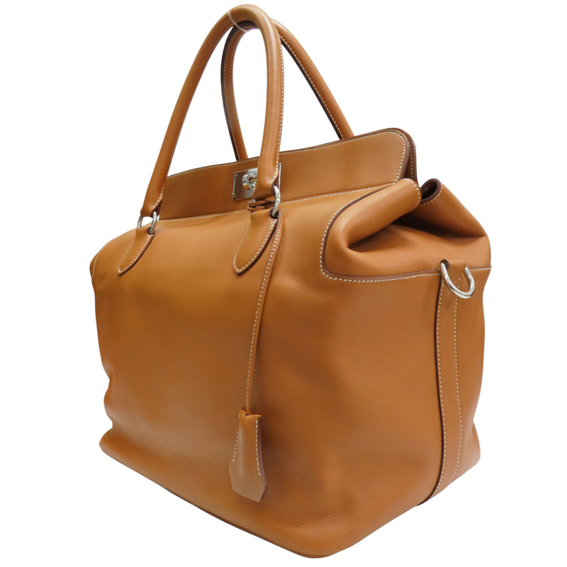 金棕色 Swift牛皮 Toolbox 33 兩用包 □P刻 銀釦【HERMES 愛馬仕】-2