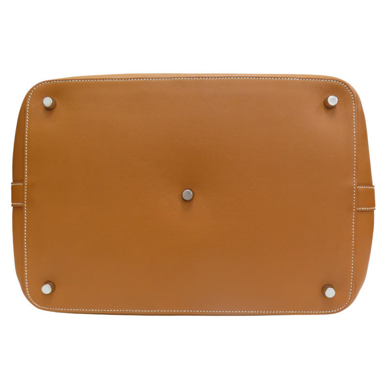 金棕色 Swift牛皮 Toolbox 33 兩用包 □P刻 銀釦【HERMES 愛馬仕】-3