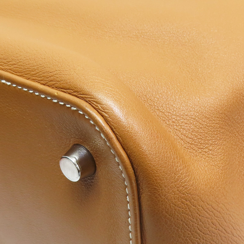 金棕色 Swift牛皮 Toolbox 33 兩用包 □P刻 銀釦【HERMES 愛馬仕】-10