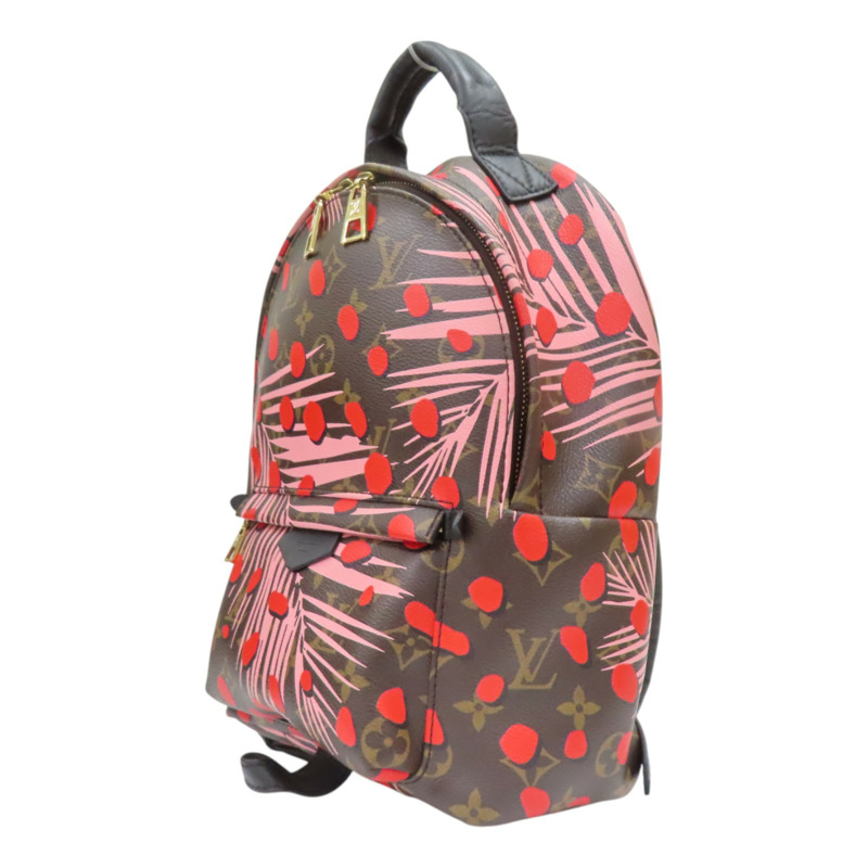 棕色 原花帆布 Jungle Dot Palm Springs 後背包【LOUIS VUITTON LV 路易威登】 M41981-2