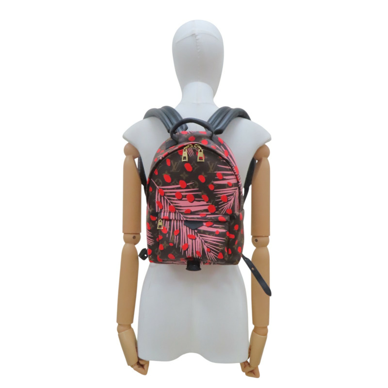 棕色 原花帆布 Jungle Dot Palm Springs 後背包【LOUIS VUITTON LV 路易威登】 M41981-9
