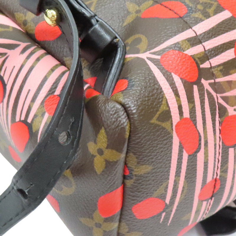 棕色 原花帆布 Jungle Dot Palm Springs 後背包【LOUIS VUITTON LV 路易威登】 M41981-13