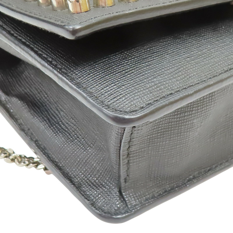 黑色 牛皮 Karlito WOC 鏈條錢包【FENDI 芬迪】 8M0346-7MP-12