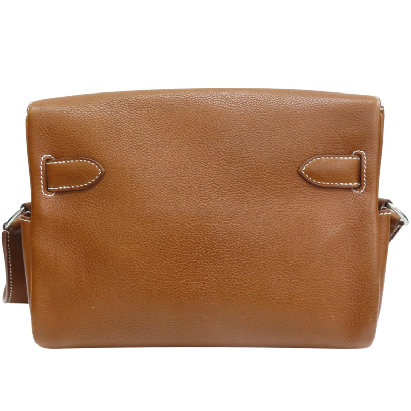 棕色 Barenia Faubourg牛皮 Kelly Messenger PM 肩背包 K刻 銀釦【HERMES 愛馬仕】-1