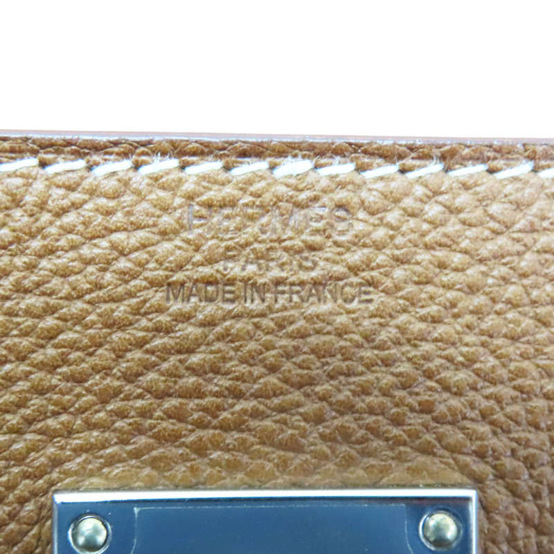 棕色 Barenia Faubourg牛皮 Kelly Messenger PM 肩背包 K刻 銀釦【HERMES 愛馬仕】-5