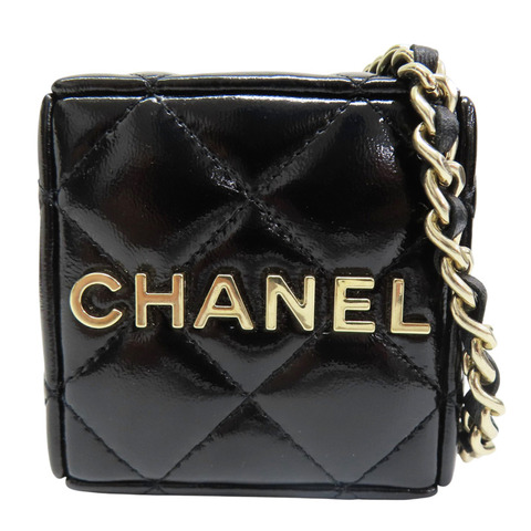 黑色 亮面牛皮 骰子 肩背包【CHANEL 香奈兒】 AP3154