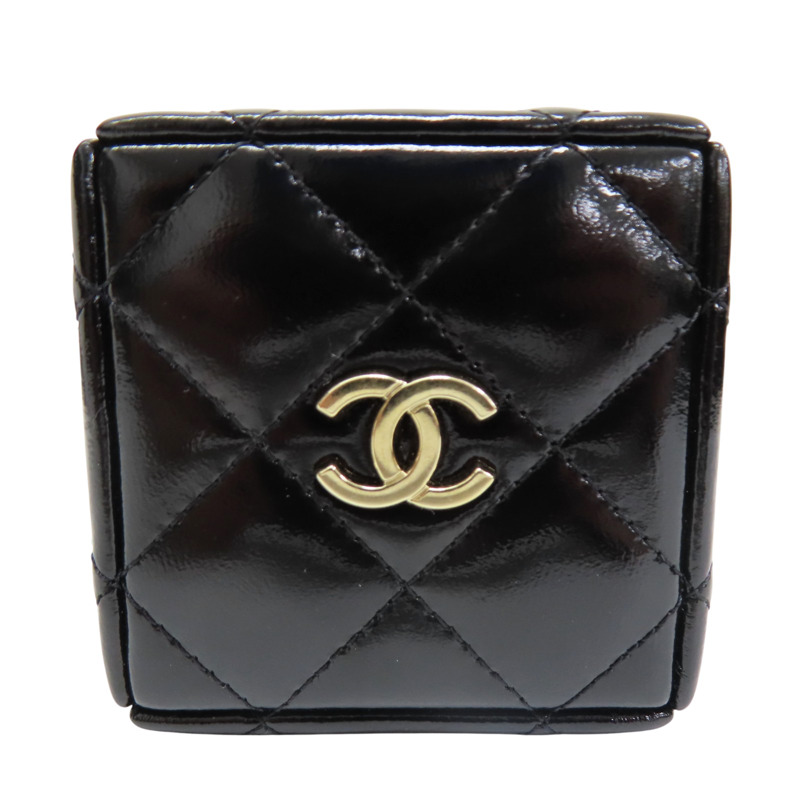 黑色 亮面牛皮 骰子 肩背包【CHANEL 香奈兒】 AP3154-1