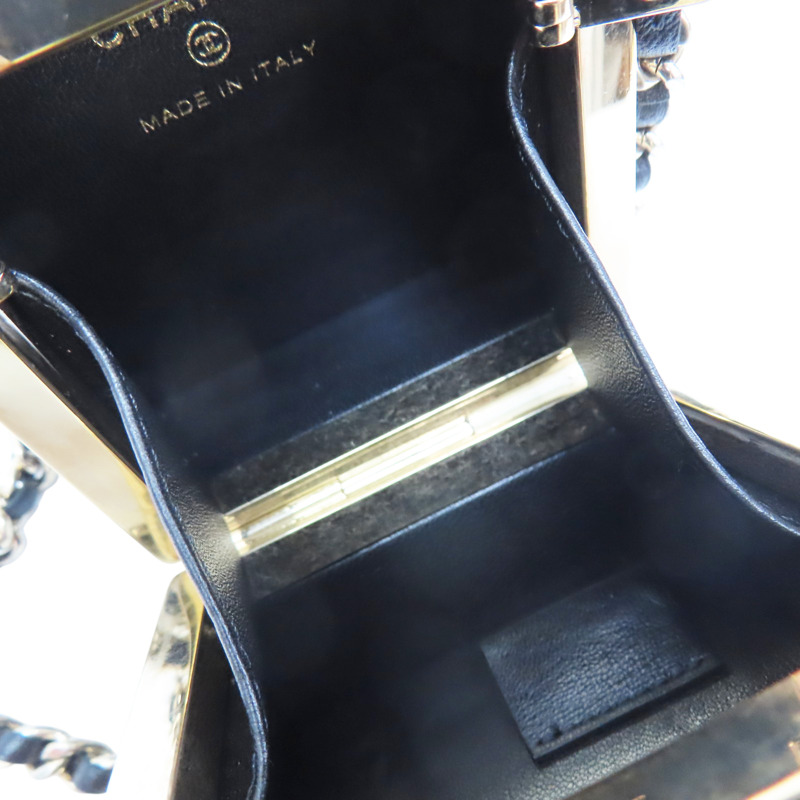 黑色 亮面牛皮 骰子 肩背包【CHANEL 香奈兒】 AP3154-4