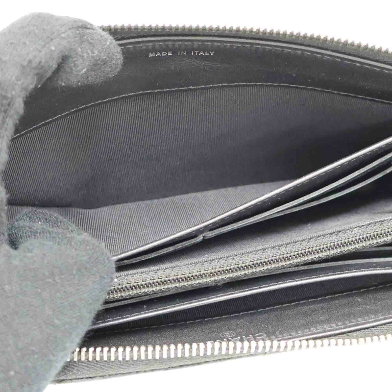 黑色牛皮 拉鍊 長夾 A68778【CHANEL 香奈兒】 A68778-6