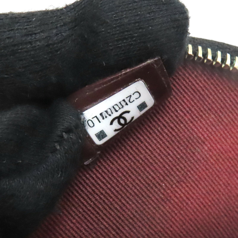 黑色 荔枝紋 牛皮 圓形 零錢包【CHANEL 香奈兒】 AP3594-7