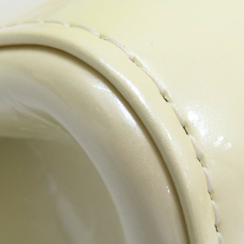 白色 Vernis 漆皮 Roxbury Drive 兩用包(褪色或變色) 【LOUIS VUITTON LV 路易威登】 M91374-11