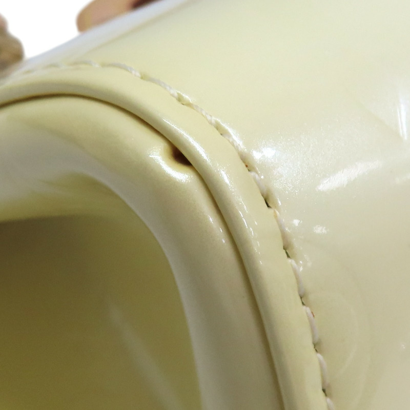 白色 Vernis 漆皮 Roxbury Drive 兩用包(褪色或變色) 【LOUIS VUITTON LV 路易威登】 M91374-12