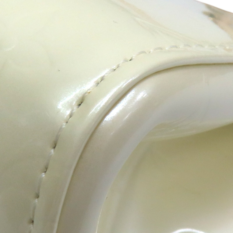 白色 Vernis 漆皮 Roxbury Drive 兩用包(褪色或變色) 【LOUIS VUITTON LV 路易威登】 M91374-13