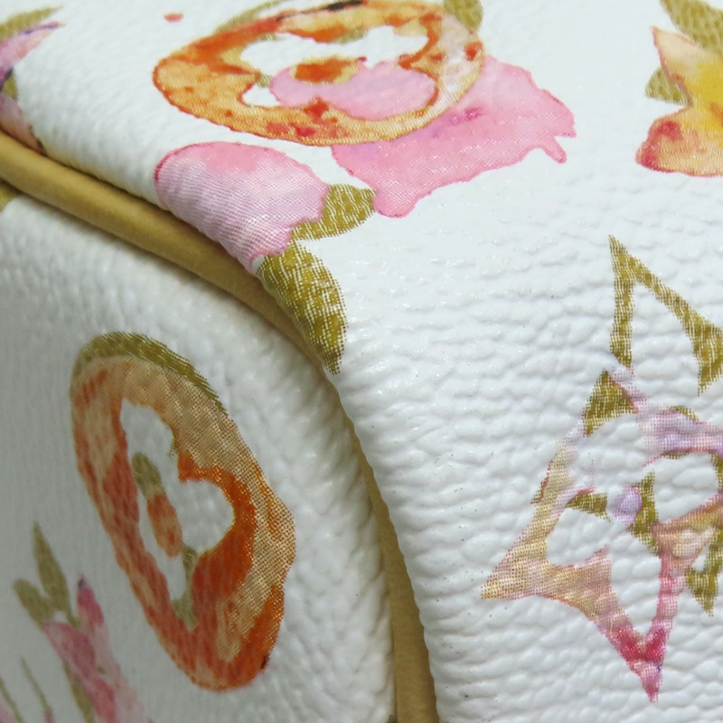 白色 原花 Watercolor Aquarelle 帆布 Speedy 35 波士頓包【LOUIS VUITTON LV 路易威登】 M95752-10