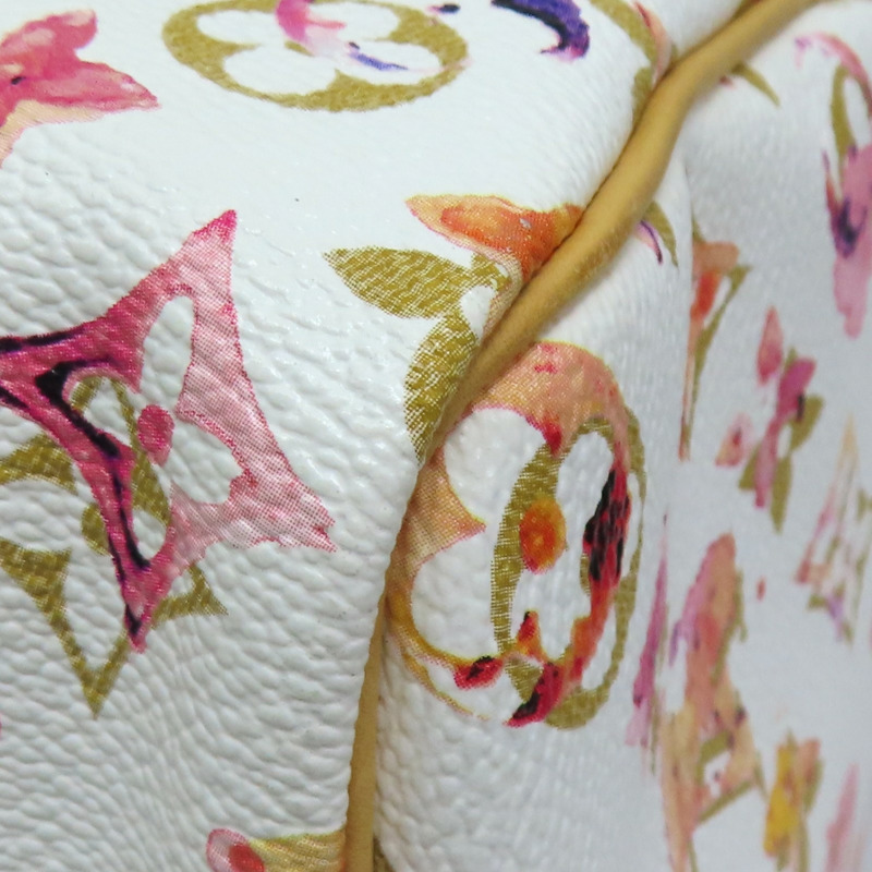 白色 原花 Watercolor Aquarelle 帆布 Speedy 35 波士頓包【LOUIS VUITTON LV 路易威登】 M95752-11