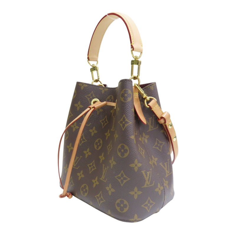 棕色 原花帆布 NeoNoe BB 水桶包 兩用包【LOUIS VUITTON LV 路易威登】 M46581-2