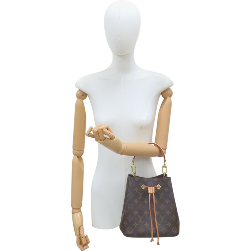 棕色 原花帆布 NeoNoe BB 水桶包 兩用包【LOUIS VUITTON LV 路易威登】 M46581-9