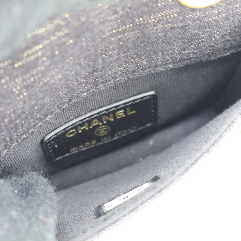 黑色 丹寧 吊飾【CHANEL 香奈兒】-4