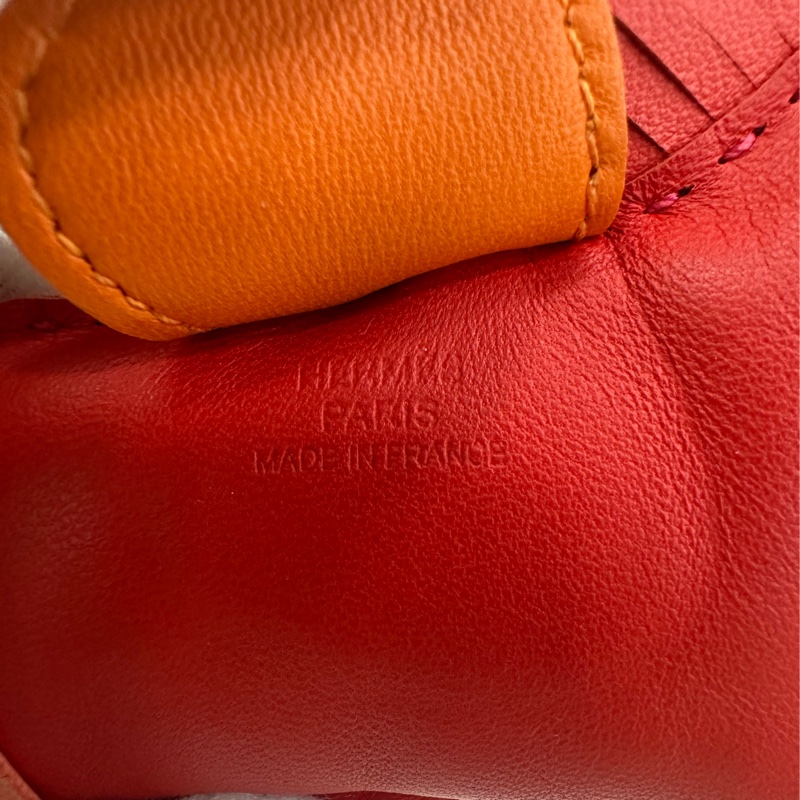 Hermes Rodeo羊皮拼色小馬掛飾 中號-5
