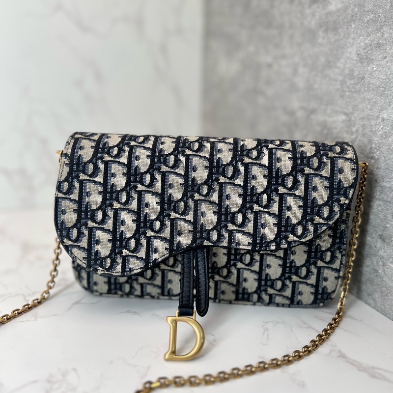 💗香緹國際精品💗 778 Dior Saddle WOC #鏈帶包#手拿包-0